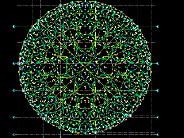 泰兴明光正元广场圆形网架