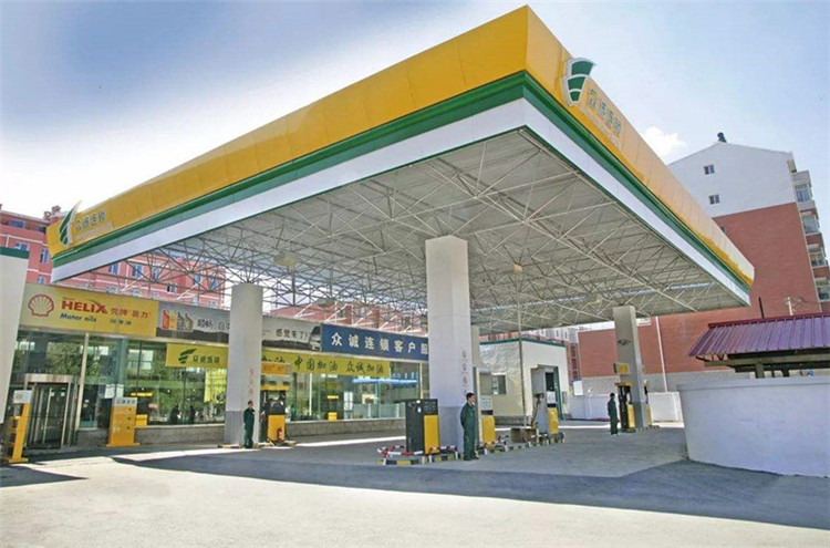 泰兴加气站钢结构网架案例7